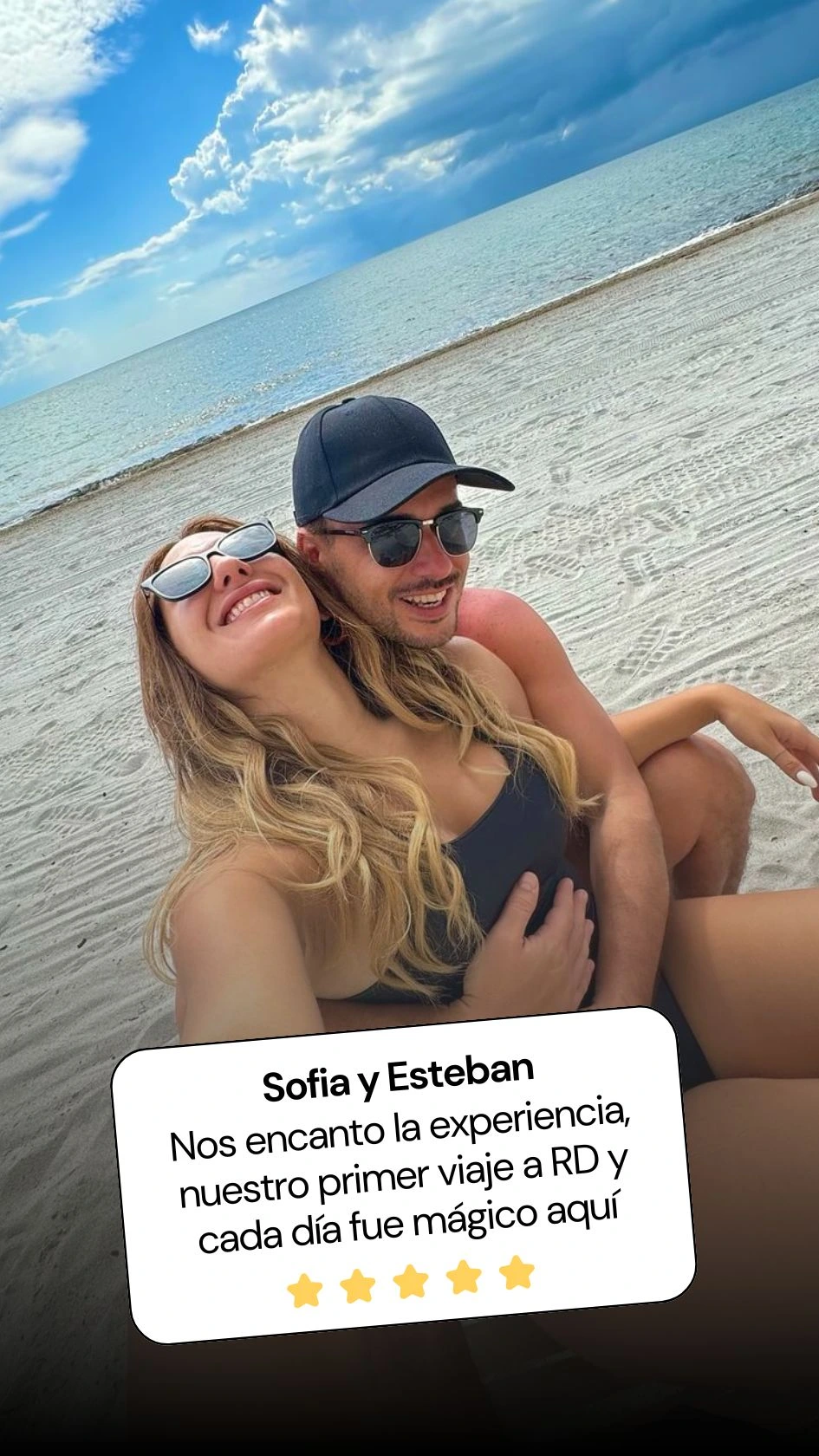 Cliente disfrutando del tour