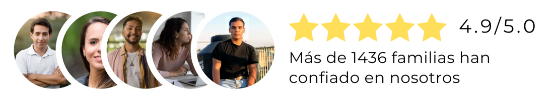 Más de 357 familias y parejas satisfechas - Calificación 5 estrellas